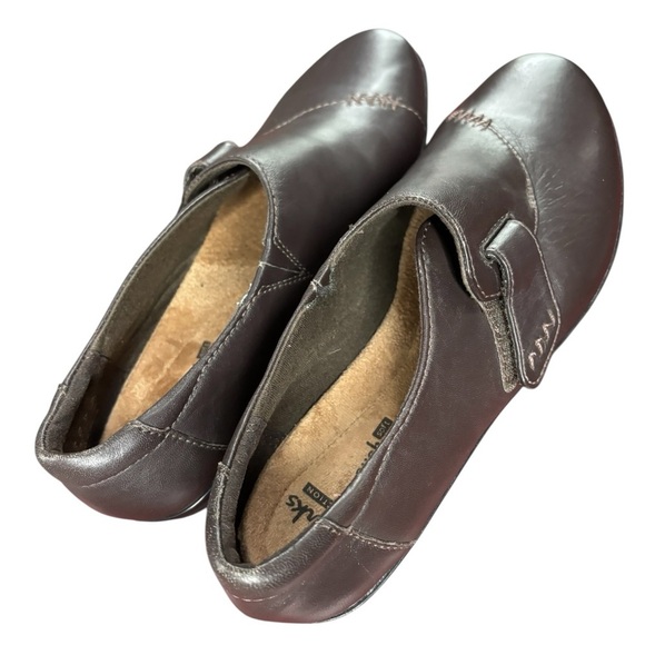 NWOT CLARKS Everlay Kara Dark Brown Leather Shoes, Women’s Size 6.5 - Picture 3 of 8